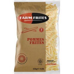 FARM FRITES SHOESTRING FRIES 7MM GLUTEN FREE 2.5KG (5)