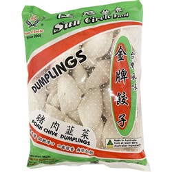 SUN CIRCLE FOOD PORK &amp; CHIVE DUMPLINGS (600G)