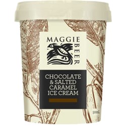 MAGGIE BEER CHOCOLATE SALTED CARAMEL ICE CREAM (6 X 500ML)