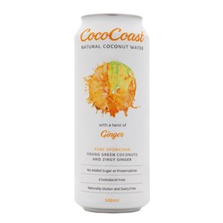 COCOCOAST GINGER COCONUT WATER (24 X 500ML)