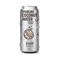 BONSOY ORGANIC NATURAL SPARKLING COCONUT WATER (12 X 320ML)
