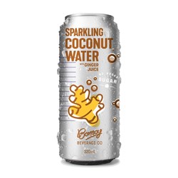 BONSOY GINGER SPARKLING COCONUT WATER (12 X 320ML)