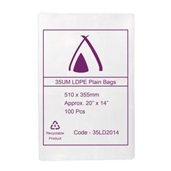 NATURAL POLY BAG 510X355MM 100’S