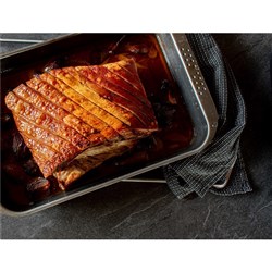 RIBS &amp; ROAST SOUS VIDE RIND ON PORK BELLY APPROX 2KG {PRICE PER KG}