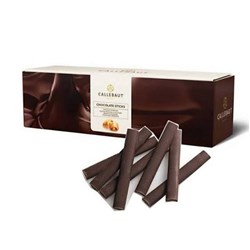 CALLEBAUT DARK CHOCOLATE STICKS (BATONS) 8CM 1.6KG BOX