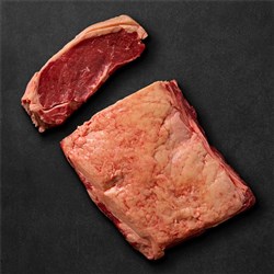 AMH BLACK JBS GRAIN FED BEEF STRIPLOIN 5KG KG R/W