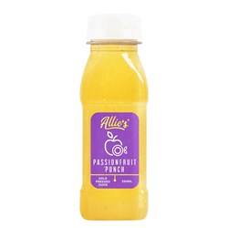 ALLIE&#39;S PASSIONFRUIT PUNCH APPLE &amp; PASSIONFRUIT COLD PRESSED JUICE (24 X 250ML)