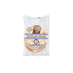 GOLDEN TOP BAKERY - SOUVLAKI BREAD 18CM 12'S (5)