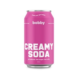 BOBBY'S PREBIOTIC CREAM SODA DRINK (16 X 330ML)